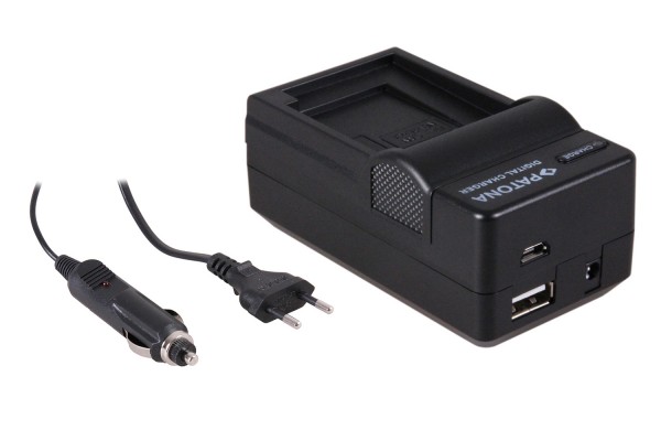 Batterioplader med micro USB til Canon LP-E5 